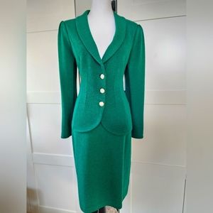 St John Evening Emerald Green Suit 8